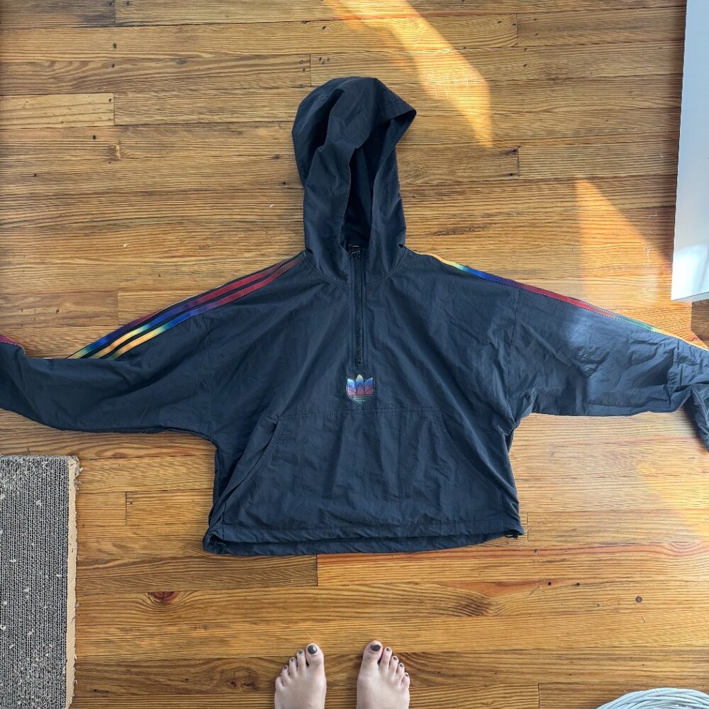 Adidas Pride Pullover Crop Jacket - image 3